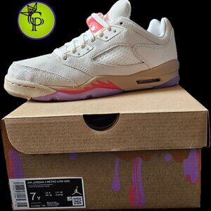 NIKE Air Jordan 5 Retro Low ‘Peanut Butter & Jelly’ GS Size 7Y HJ5994-106